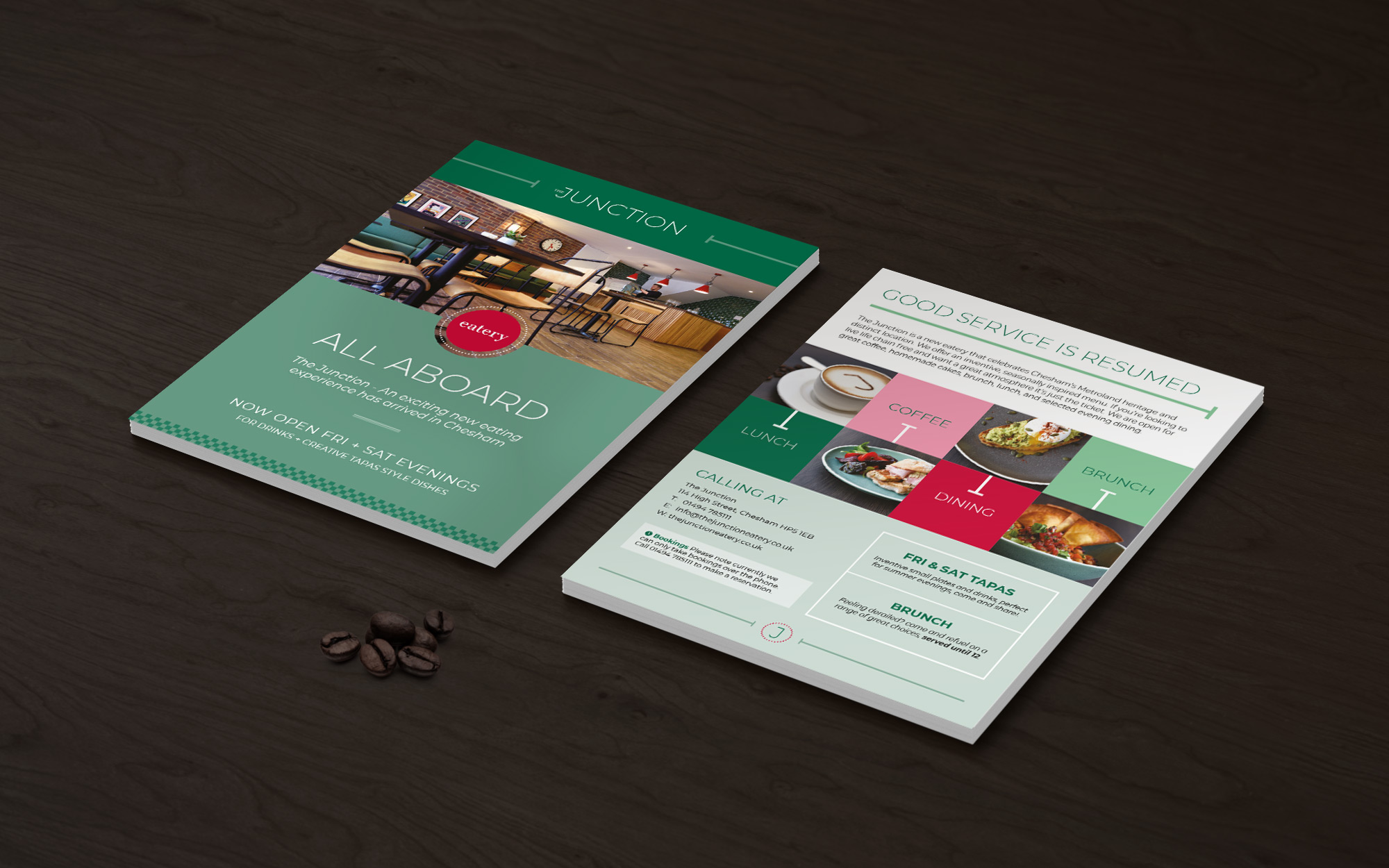 restaurant flyers and leaflets design print